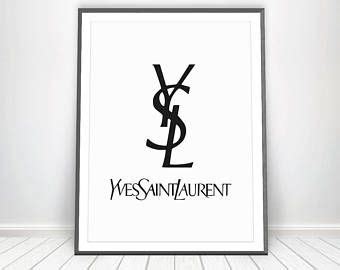 ysl print|YSL canvas art.